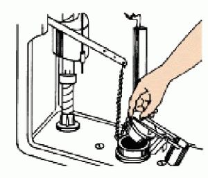 Устройство запорного клапана сливного бачка унитаза