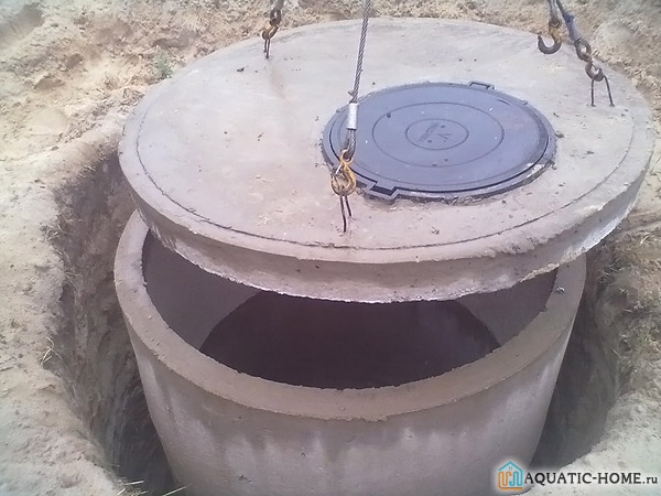 Монтаж железобетонных колец