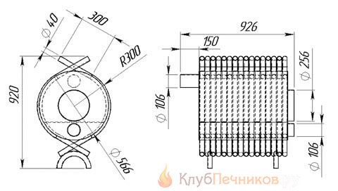 Чертеж ошибочно сконструированного буллера