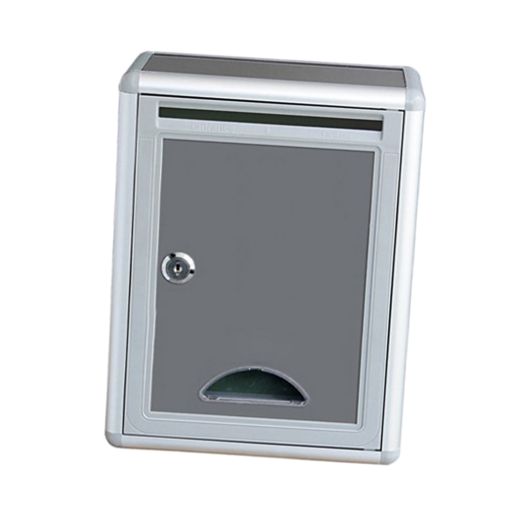Aluminium Alloy Mailbox Waterproof Post Box for Office Home Balcony Garden