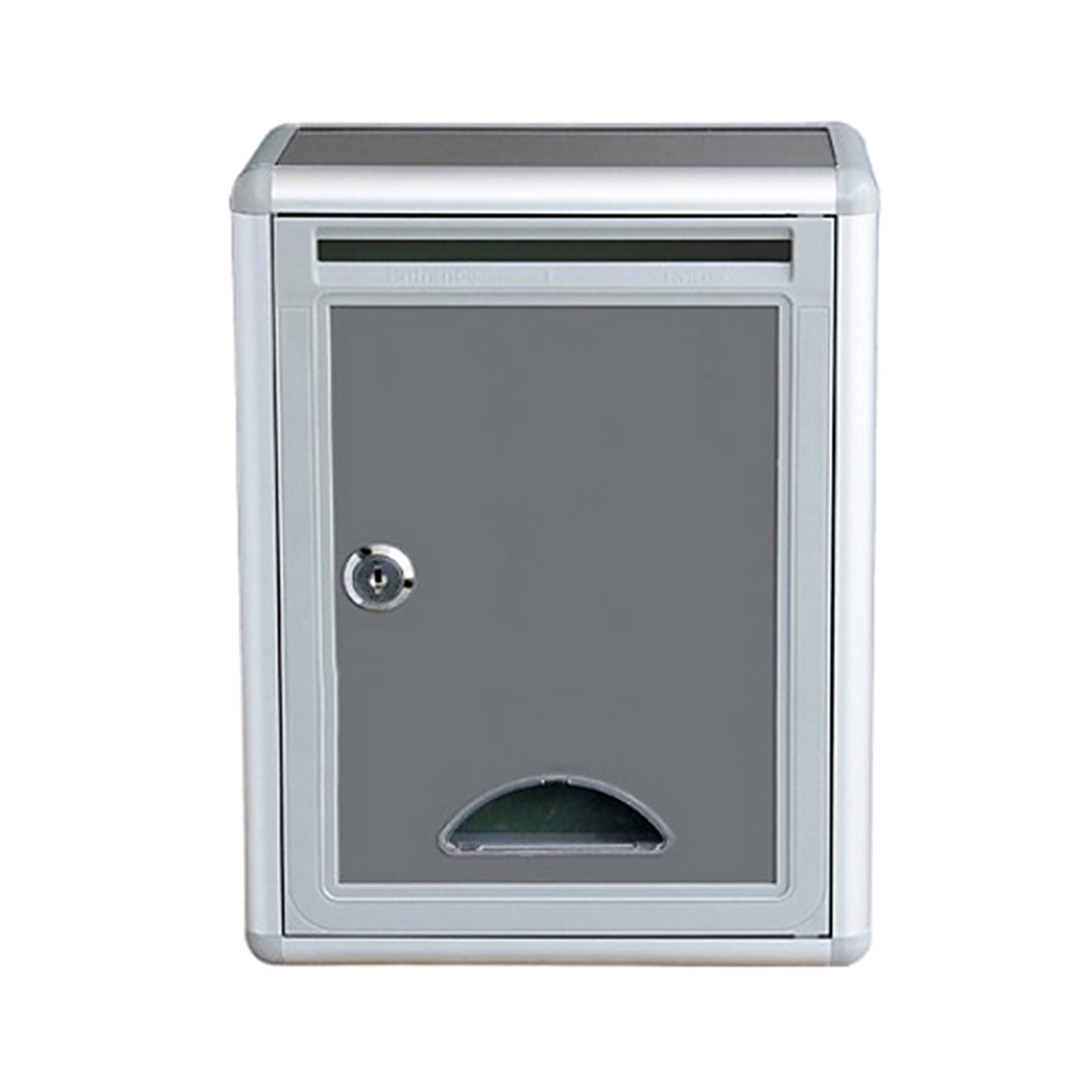 Aluminium Alloy Mailbox Waterproof Post Box for Office Home Balcony Garden