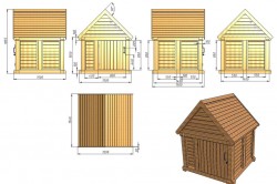 Примерные размеры домика для скважины
