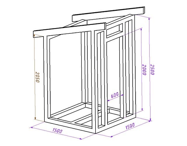 Каркас туалета для дачи. Кабинка для туалета на даче может быть изготовлена по каркасной технологии. Сначала строят каркас из бруска сечением 60х80 или 80х80 мм. После чего каркас обшивают, вагонкой, доской и сайдингом. Для крыши в качестве стропил может использоваться доска сечением 40х100 мм, обрешетку можно сделать из доски толщиной 20 мм. Чаще всего крышу кроют профлистом. Вентиляция туалета обеспечивается за счет окошка над дверью.