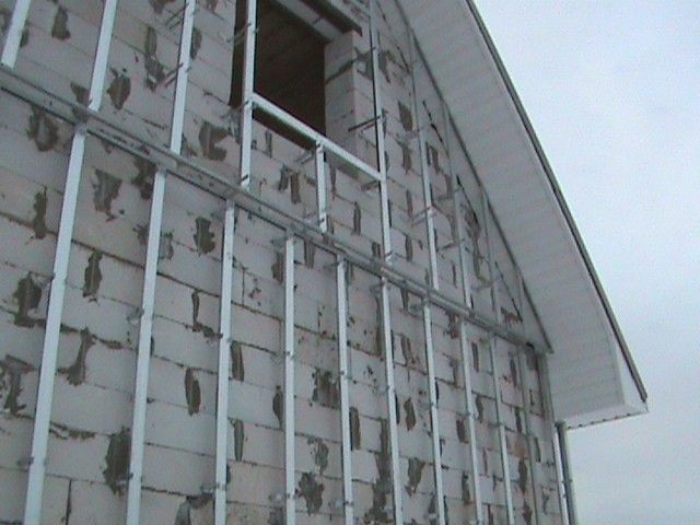 Установка несущего каркаса Установка несущего каркаса