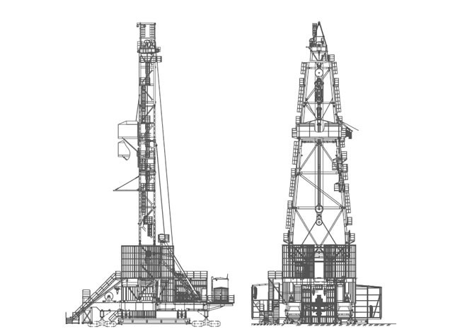 Буровая нефтяная вышка