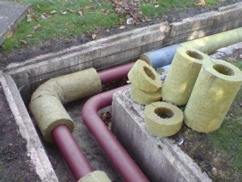 Утепление трбу наружной канализации коттеджа