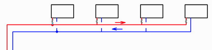 Схема тупиковая надежная для отопления