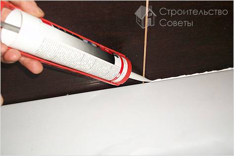 Использование герметика