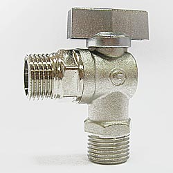 Кран угловой шаровый 1/2 - 1/2 шаровой матовый арт 056 FORNARA s.p.a. Форнара Италия