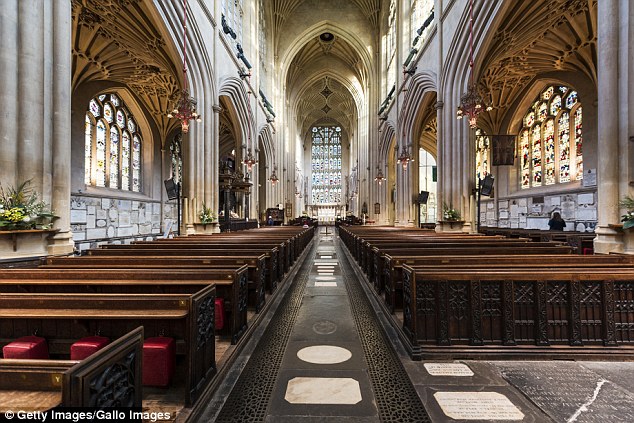 The tiles were found during renovation work for Bath Abbey