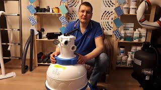 Обслуживание фильтра для бассейна вентилем управления