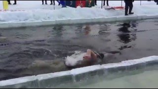В Тверской области прошли соревнования по плаванию в ледяной воде