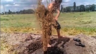 Чистка скважины компрессором