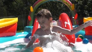 Открываем новый бассейн и устраиваем пенную вечеринку Opening a new pool and arrange a foam party