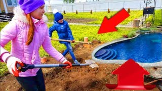 Бассейн СВОИМИ РУКАМИ | DIY часть 1 | Четыре дочуры ВЛОГ