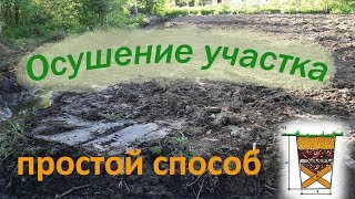 Как осушить участок своими руками без затрат