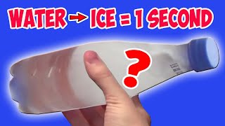 Моментальная заморозка воды (секрет)