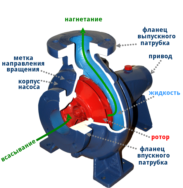 Устройство центробежного насоса насоса