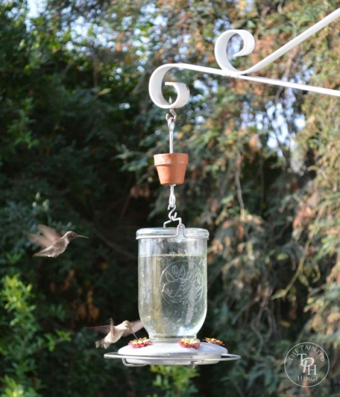homemade hummingbird feeder