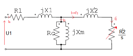 Induction motor simplified equivalent circuit. (Image courtesy of the author.)