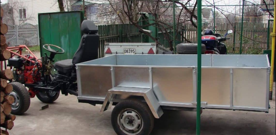 Кузов прицепа на мотоблок