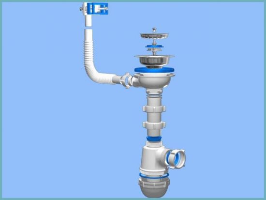 Слив для раковины на кухне