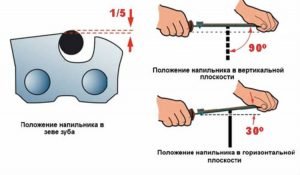 Заточка цепи бензопилы своими руками