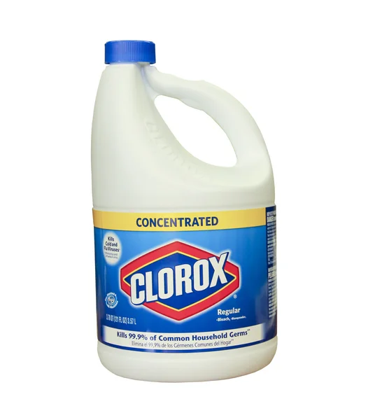 Бутылка clorox bleach — стоковое изображение Бутылка clorox bleach — стоковое фото