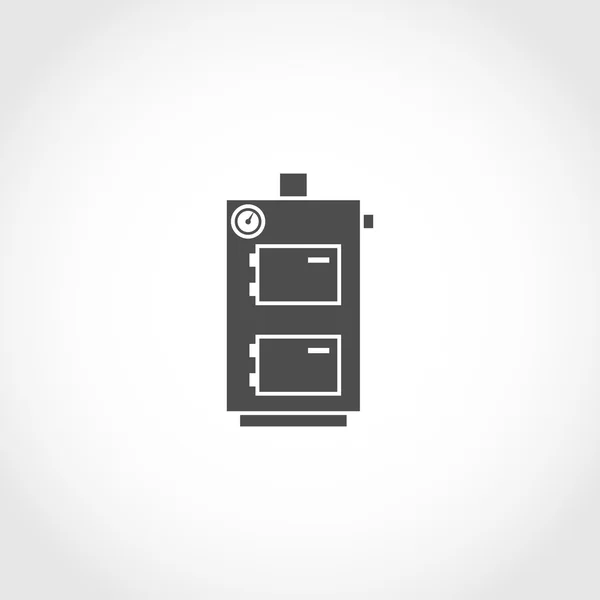 Твердотопливный котел значок — стоковый вектор