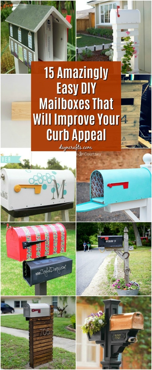 15 Amazingly Easy DIY Mailboxes That Will Improve Your Curb Appeal