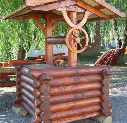 как сделать декоративный колодец как сделать декоративный колодец