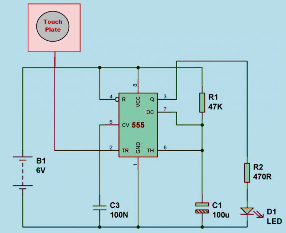 Touch Sensor with Circuit