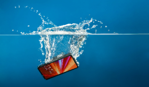 a waterproof phone underwater