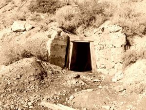 Adit at the Lucky Tiger Mine, Humboldt County, Nevada.