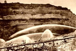 Hydraulic Mining, Twin Springs ID, Horace C. Myers, 1901