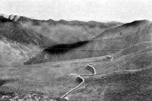 Ten mile long flume, Twin Springs, ID, W.E. Pierce amd Co., real estate dealers, 1898