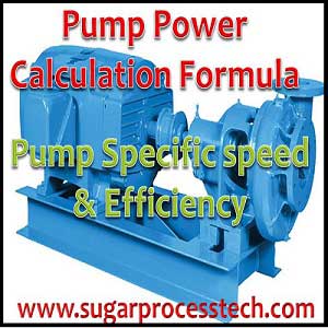 Pump Efficiency and Pump Power Calculation Formulas with Examples