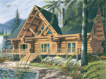 Log House Plan, 027L-0001