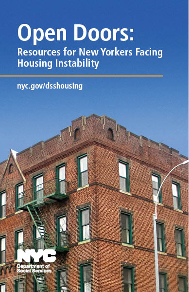 Cover for Open Doors: Resources for New Yorkers Facing Housing Instability